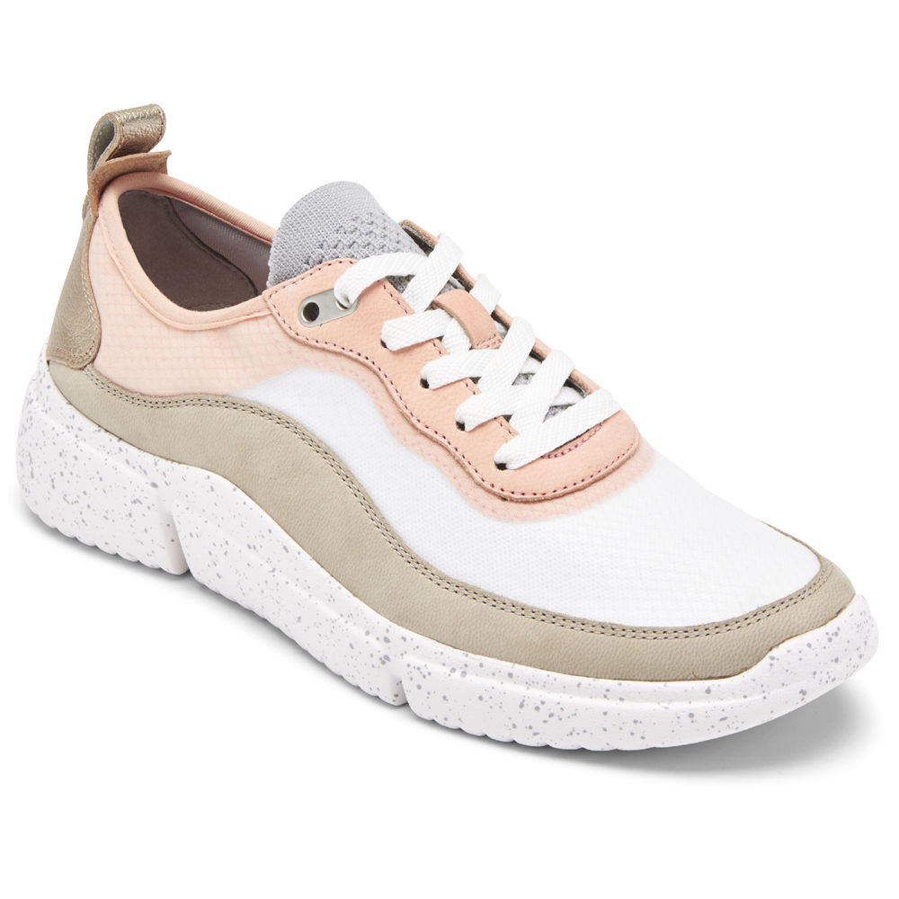 Rockport Singapore Womens Sneakers - R-Evolution Mesh Pink/White - VF4502781